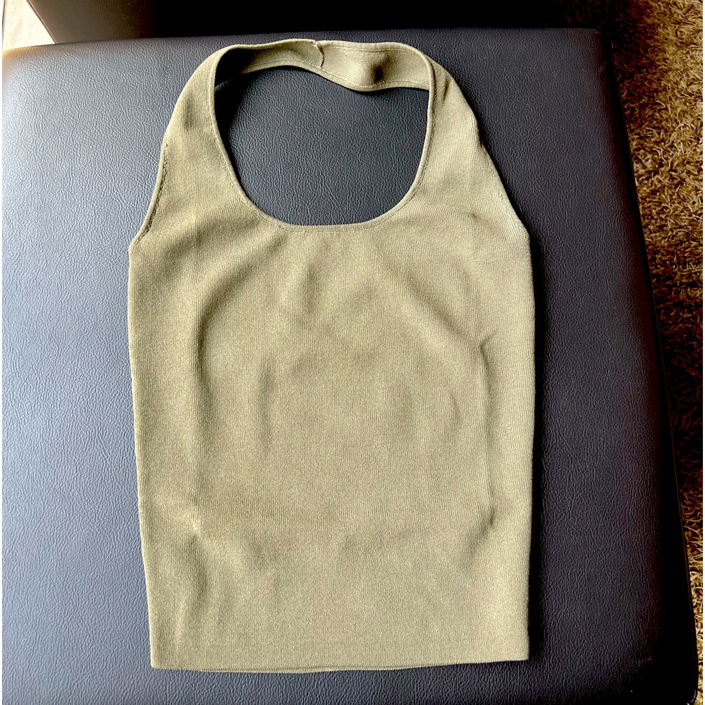 Mango Khaki Green Halter